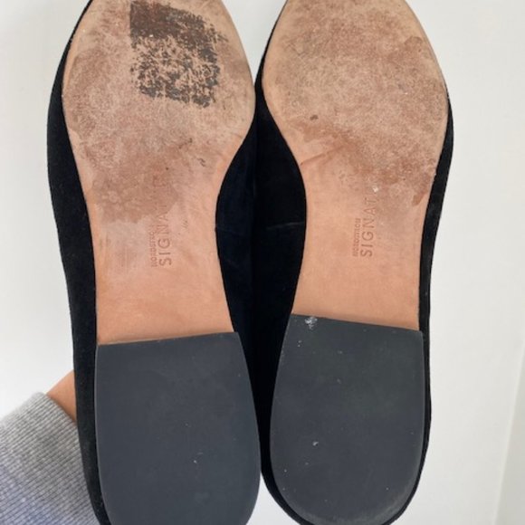 NORDSTROM Signature Black Suede Loafers - Picture 5 of 5